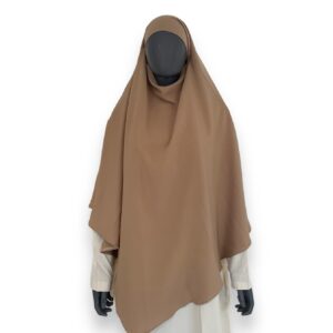 Khimar 2 capas Medina marfil