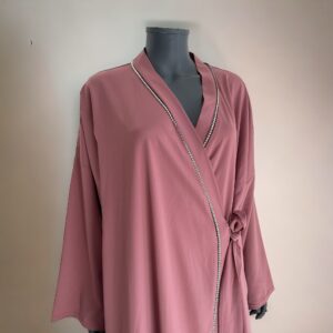 Abaya Kimono Perlitas Rosa