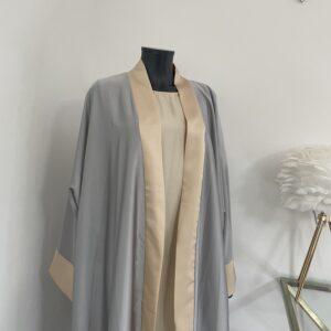 Abaya Amanah Gris